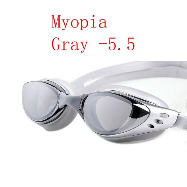 Swimming glasses -1.0~-10 Waterproof Anti-Fog arena eyewear
