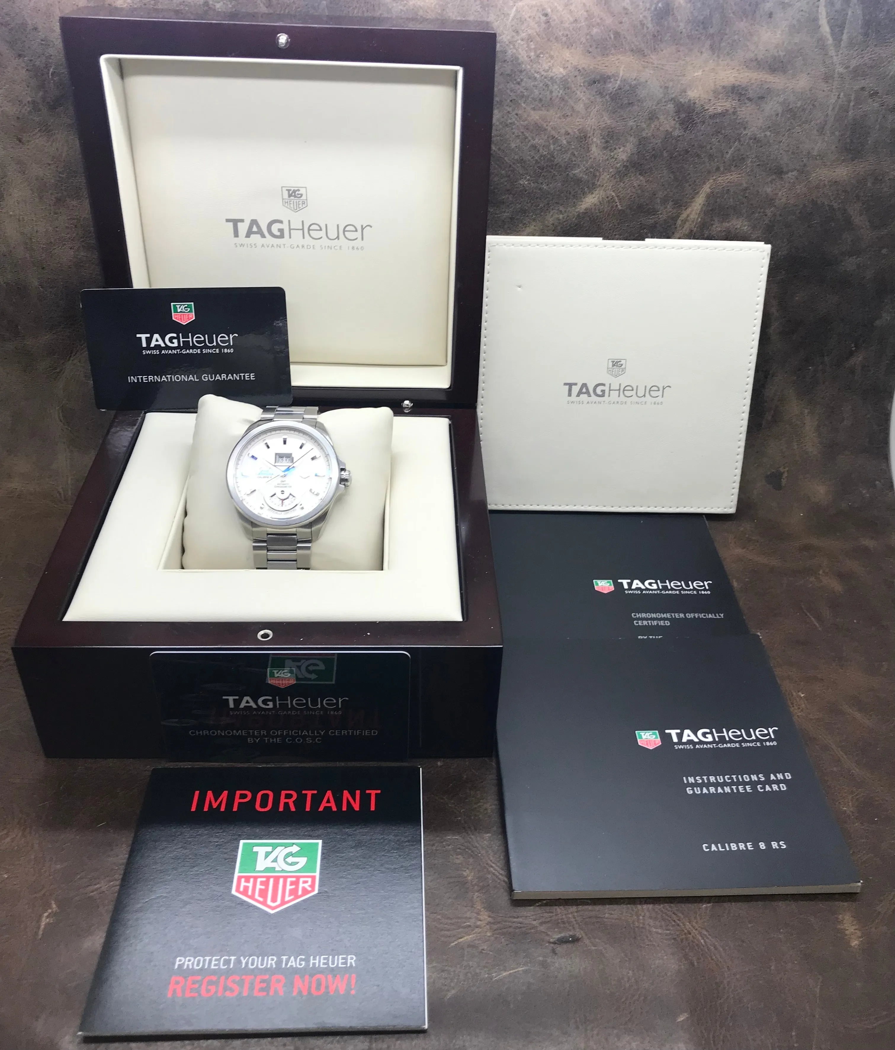 TAG Heuer Grand Carrera WAV5112 Off white Dial Automatic Men's Watch