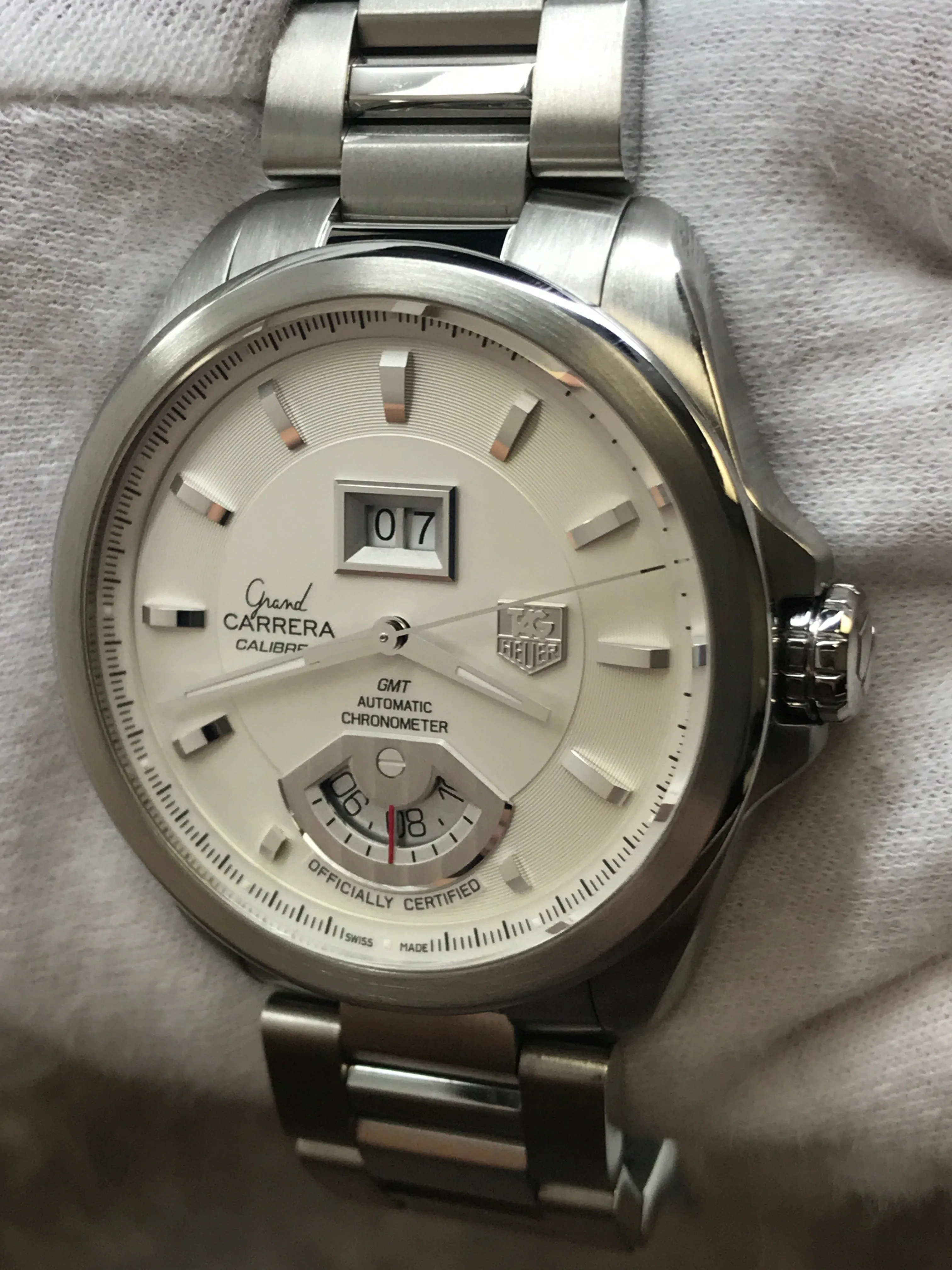 TAG Heuer Grand Carrera WAV5112 Off white Dial Automatic Men's Watch