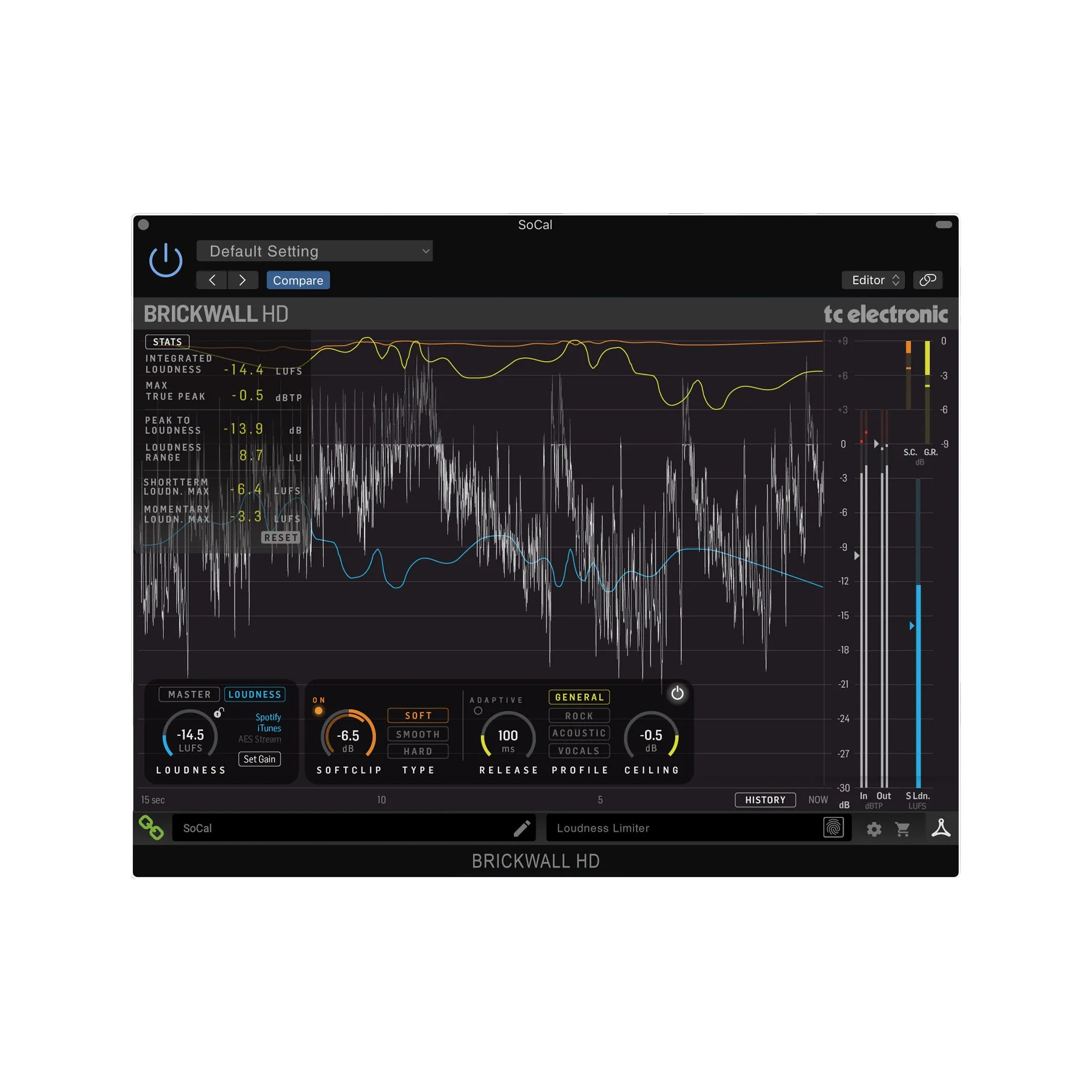 TC Electronic BRICKWALL HD-DT Mastering Brickwall Limiter