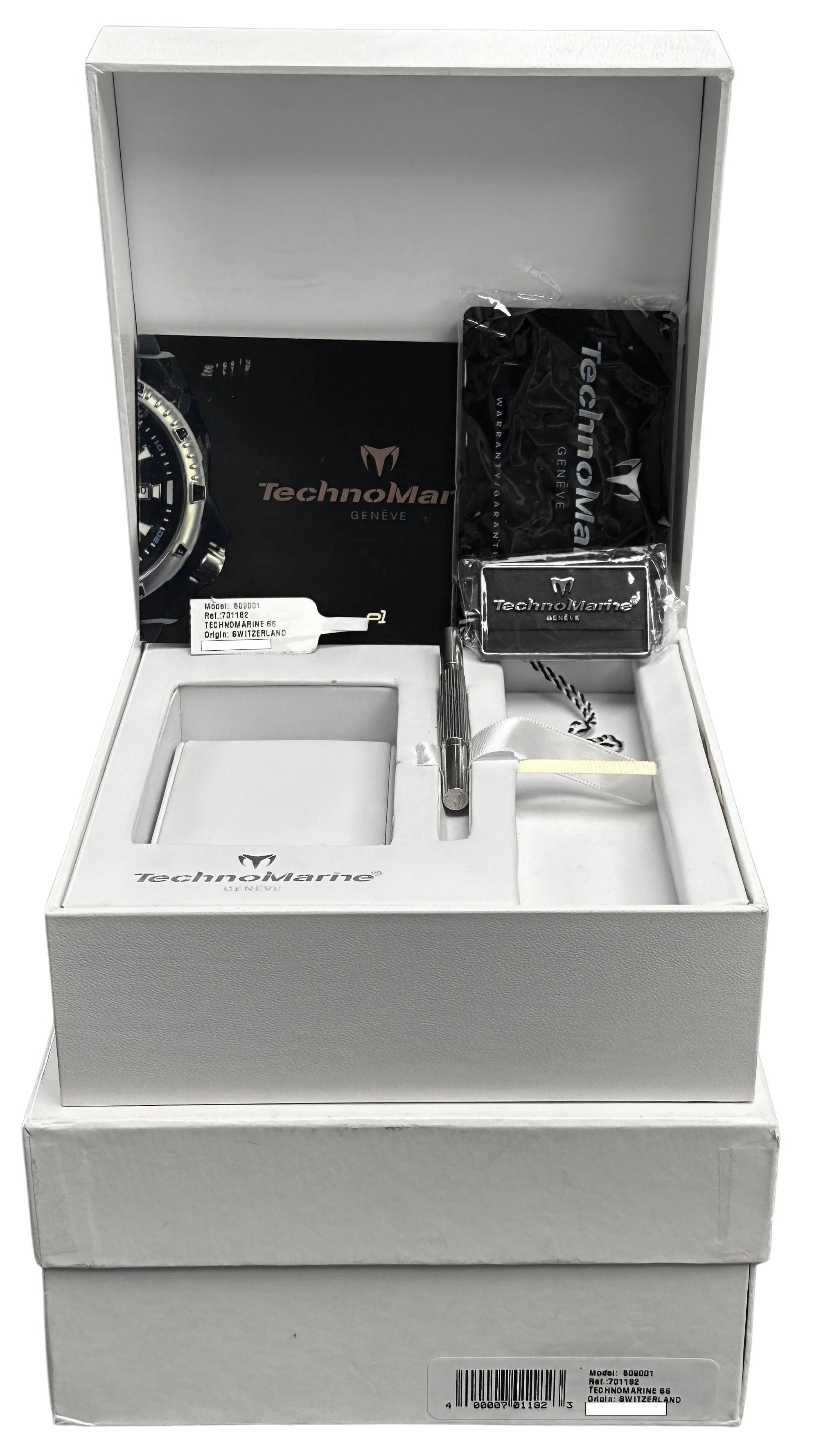 TechnoMarine Royal Marine Stainless Steel Black Dial 45mm 509001 Watch B P