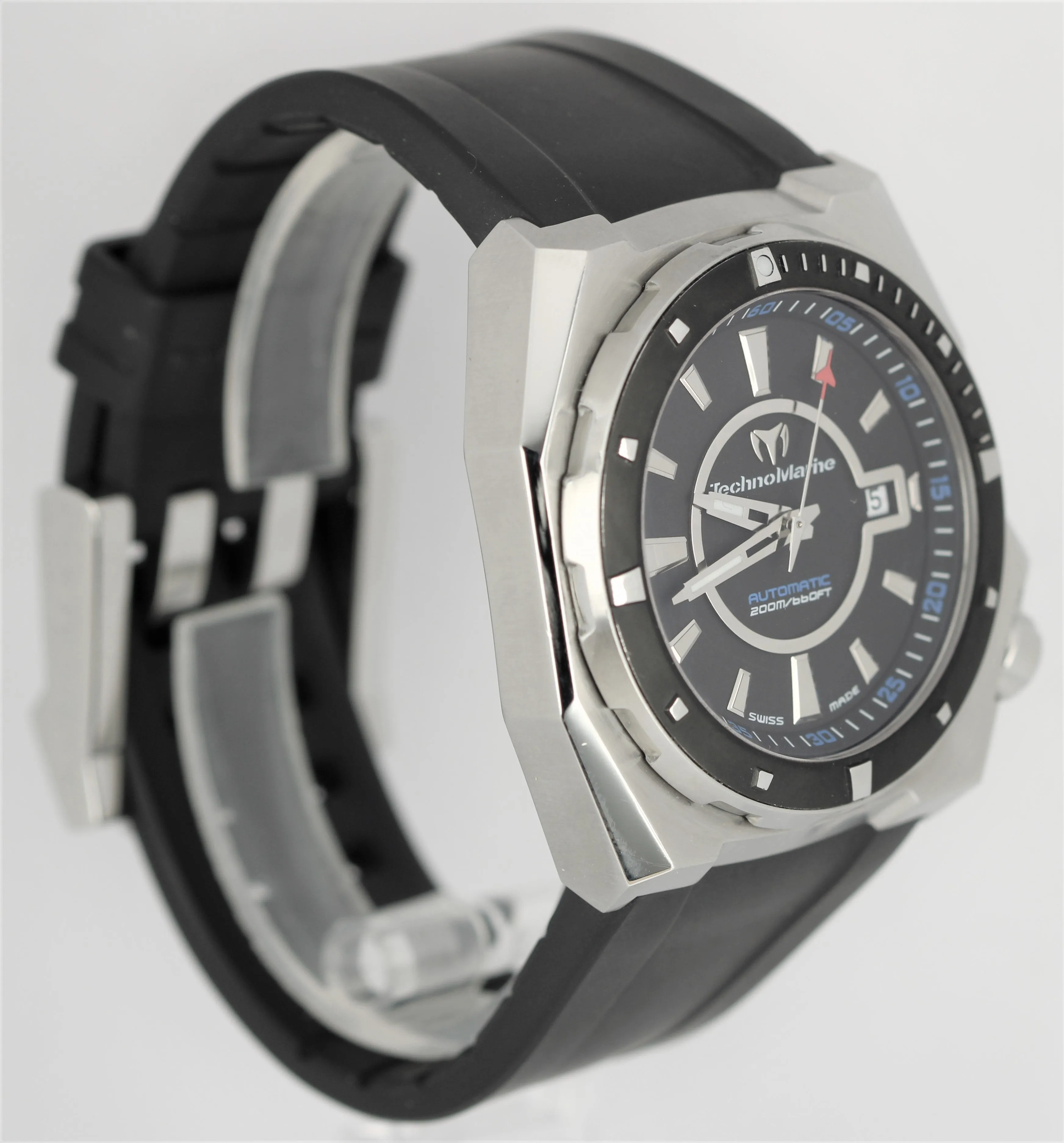 TechnoMarine Royal Marine Stainless Steel Black Dial 45mm 509001 Watch B P