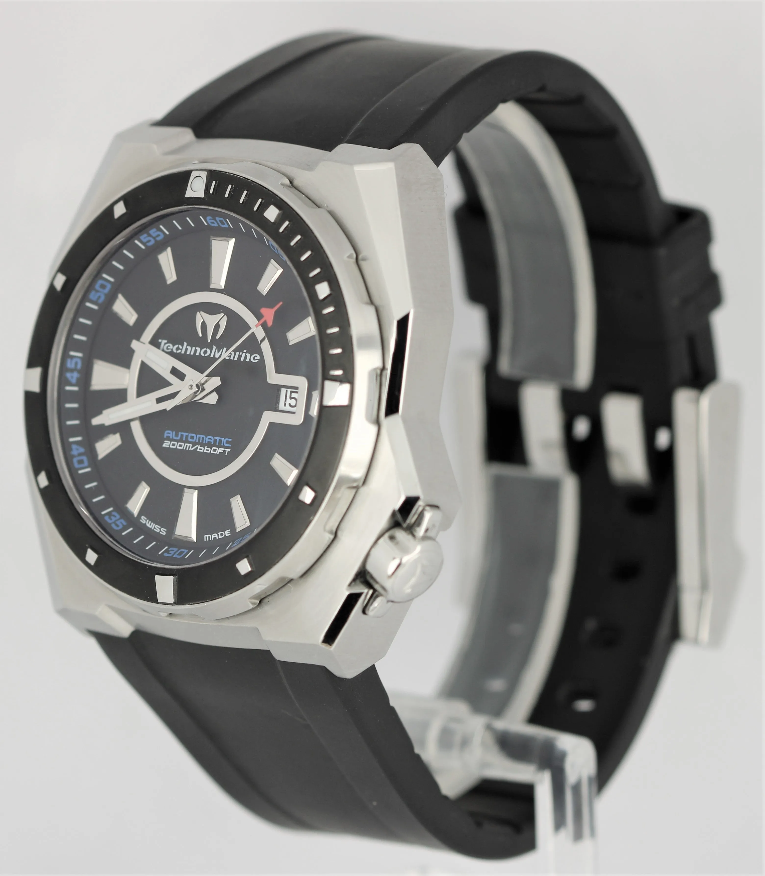 TechnoMarine Royal Marine Stainless Steel Black Dial 45mm 509001 Watch B P