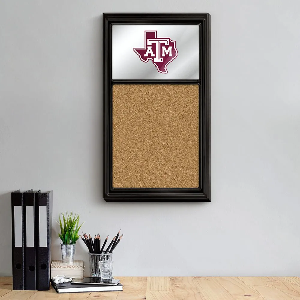 Texas A&M Aggies: Mirrored Cork Note Board