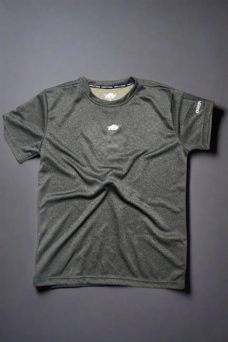 TEXTURED LOUNGE TEE-CHOCOLATE BROWN
