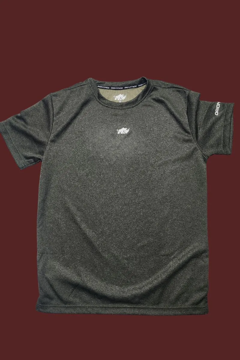 TEXTURED LOUNGE TEE-CHOCOLATE BROWN