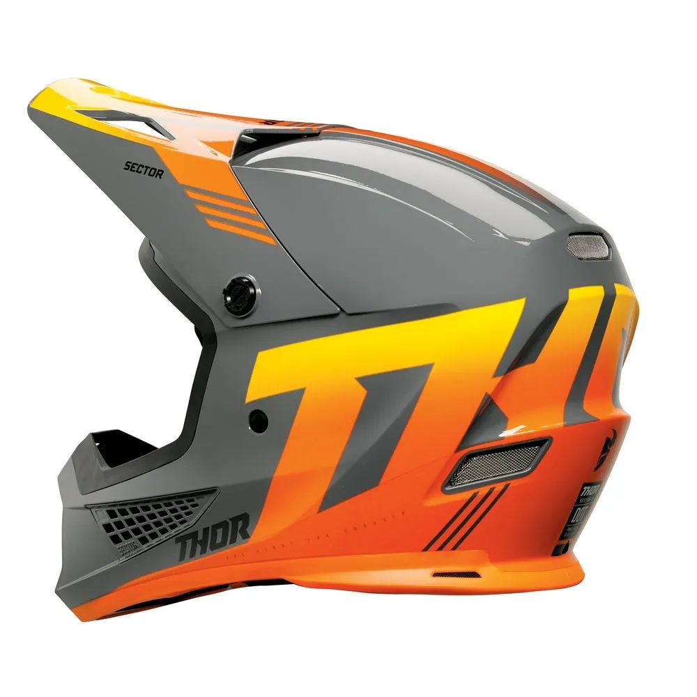 Thor Sector 2 Carv Helmet Ch/Or