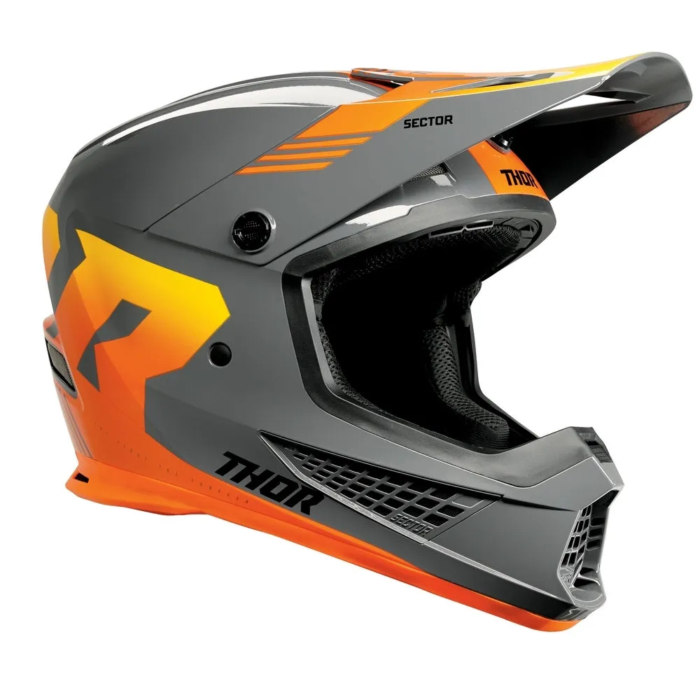 Thor Sector 2 Carv Helmet Ch/Or