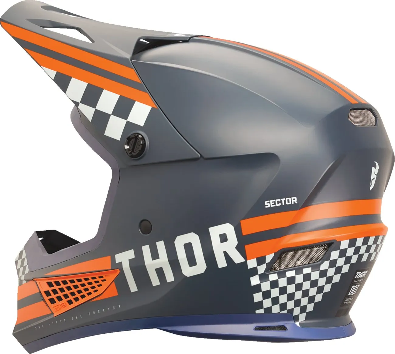 THOR Sector 2 Helmet - Combat - Midnight/Orange