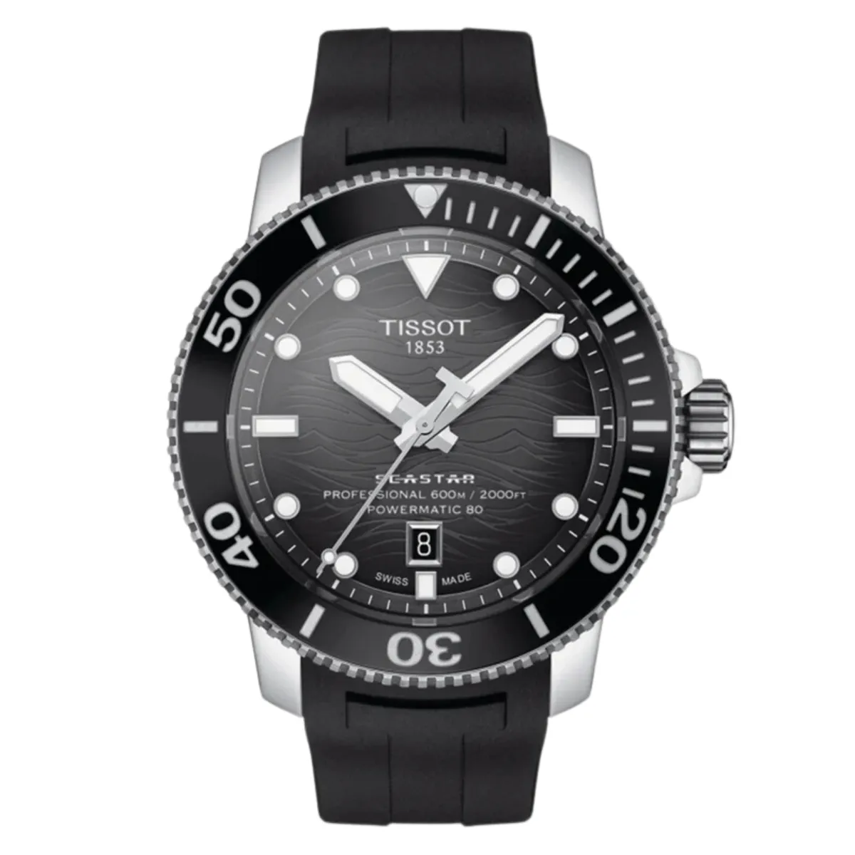 Tissot T1206071744100 T120.607.17.441.00 Seastar 2000 Professional Powermatic 80 Watch