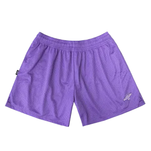 Titan Staples Fist Logo Performance Women's Shorts - Sporty Violet