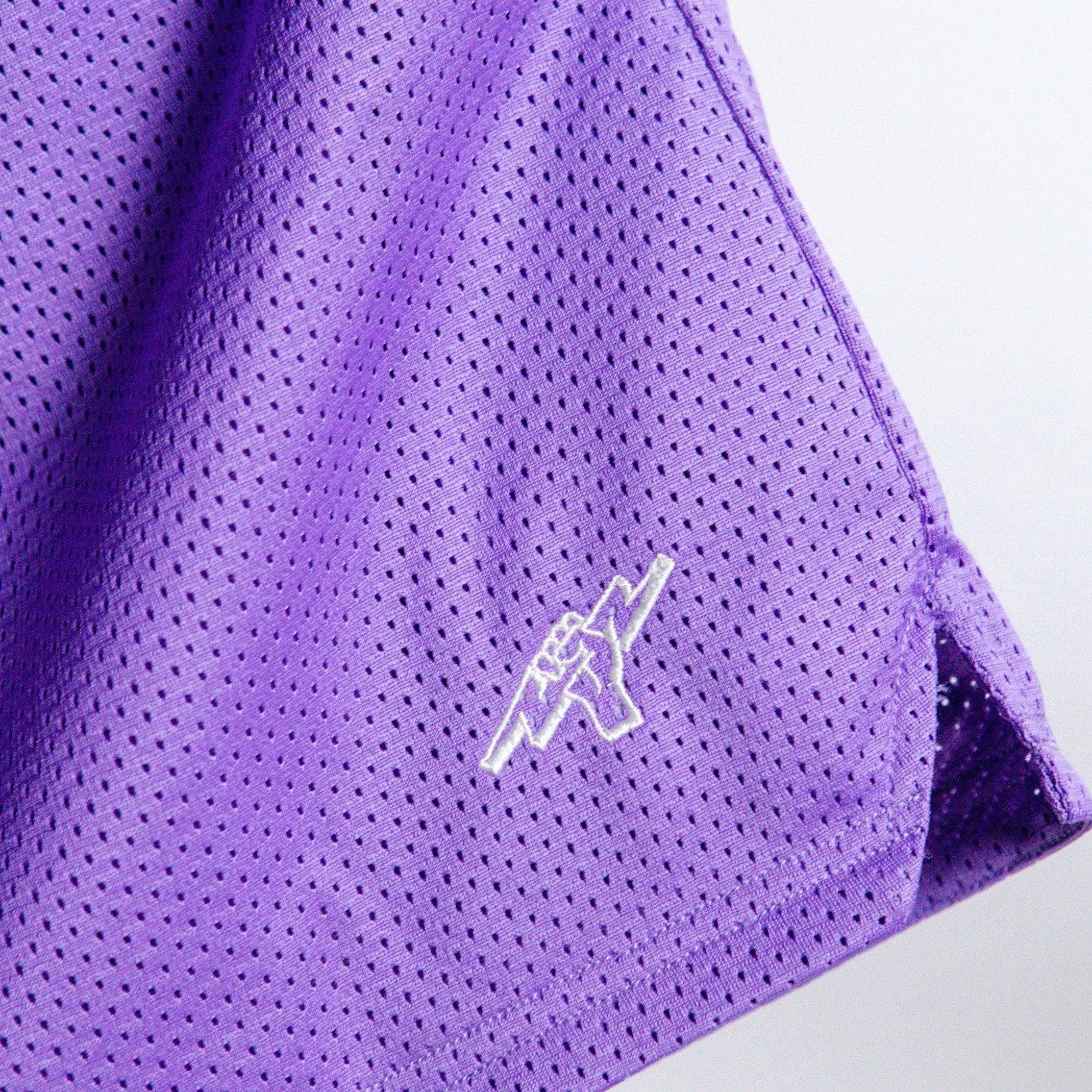 Titan Staples Fist Logo Performance Women's Shorts - Sporty Violet