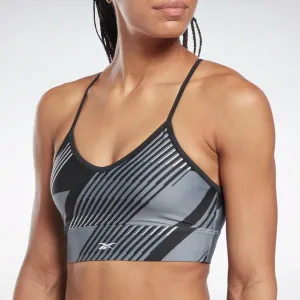 TOP REEBOK BRA LUX FITNESS VECTOR SPORTS DONNA NIGHT BLACK