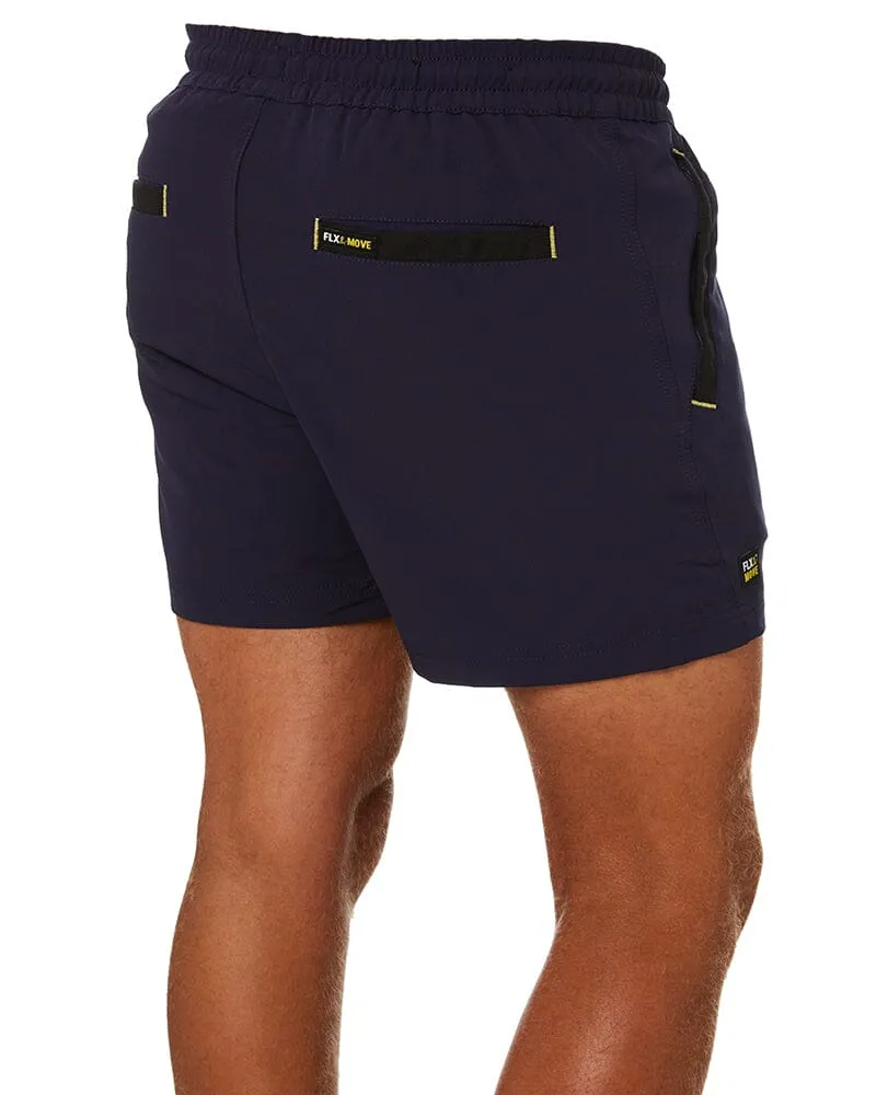 Tradies Flex And Move 4-Way Stretch Elastic Short 4 Value Pack - Navy