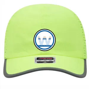 TRI the WILDWOODS Cap - Tech 6-Panel - Neon Yellow - Logo
