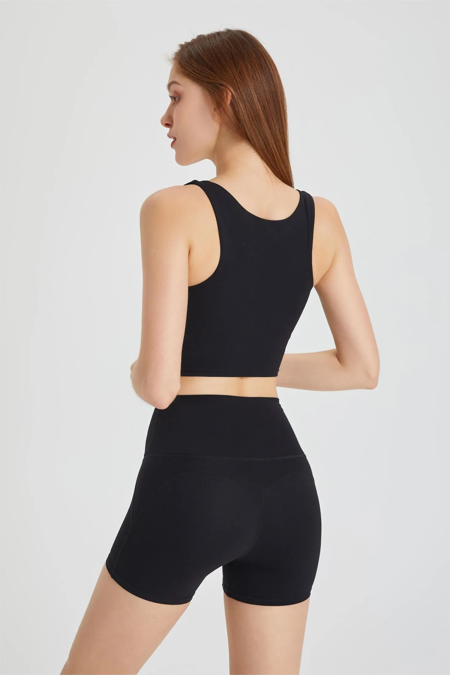 Triangle Hem Racerback Sports Bra