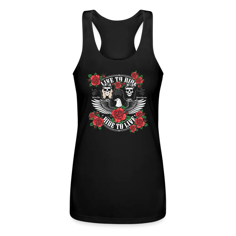 Tribute T - Women’s Performance Racerback Tank Top - Sunshine Family