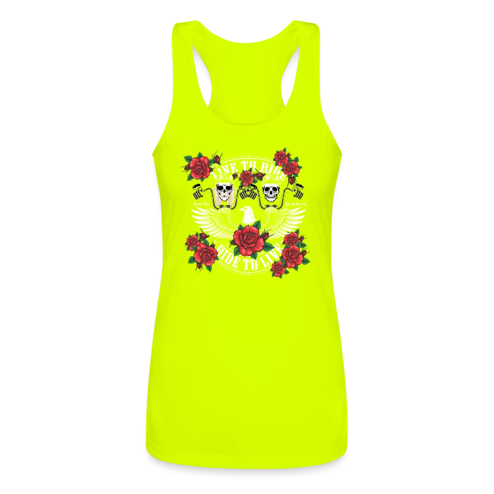 Tribute T - Women’s Performance Racerback Tank Top - Sunshine Family