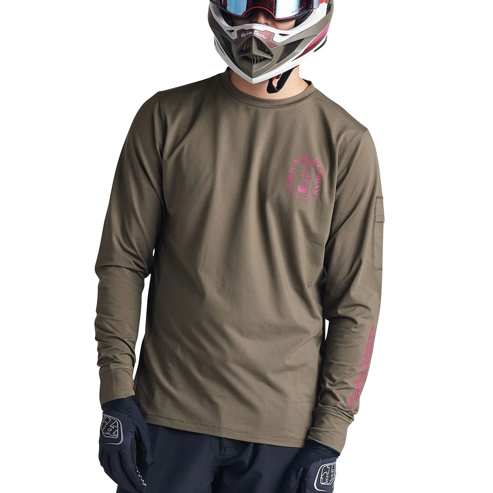 Troy Lee Designs Ruckus Long Sleeve Ride Tee Fangs Jersey