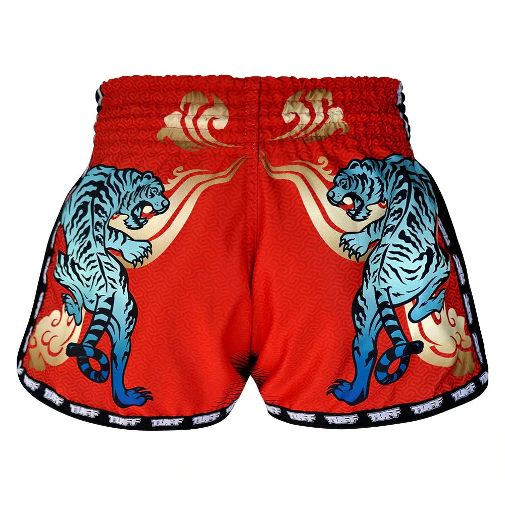 TUFF Kids Retro Style Shorts - Cruel Tiger Blue