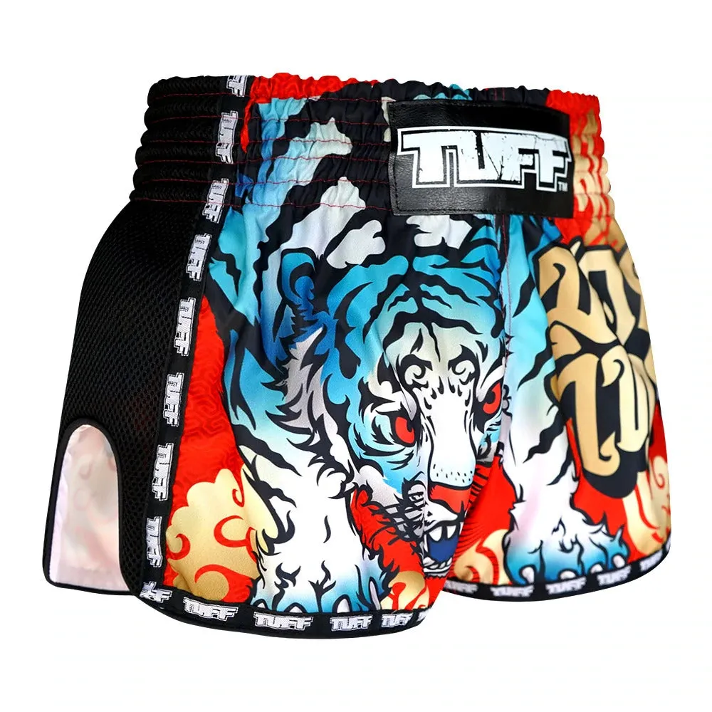 TUFF Kids Retro Style Shorts - Cruel Tiger Blue