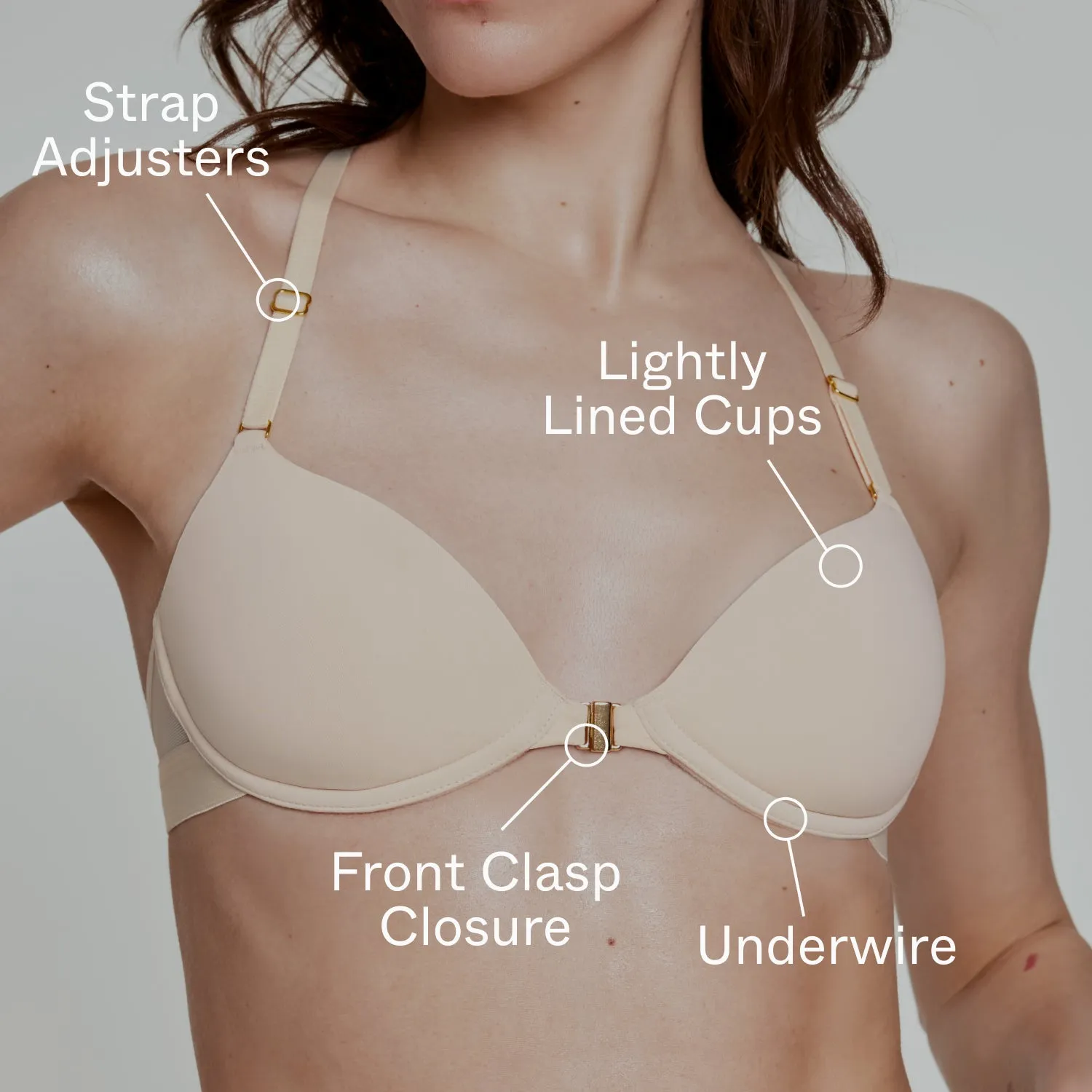 Ultimate Racerback T-Shirt Bra Ecru