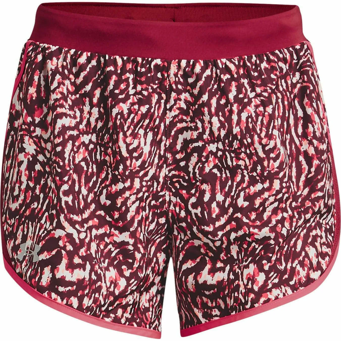 Under Armour Fly By 2.0 Printed Womens Running Shorts - Pink