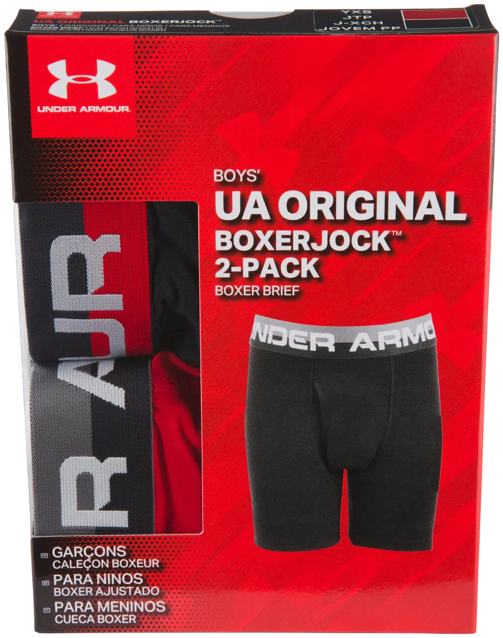 Under Armour Red 2pk Solid Performance Boxer