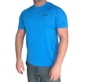 Under Armour Velocity Jacquard Camo T-Shirt - Ether Blue