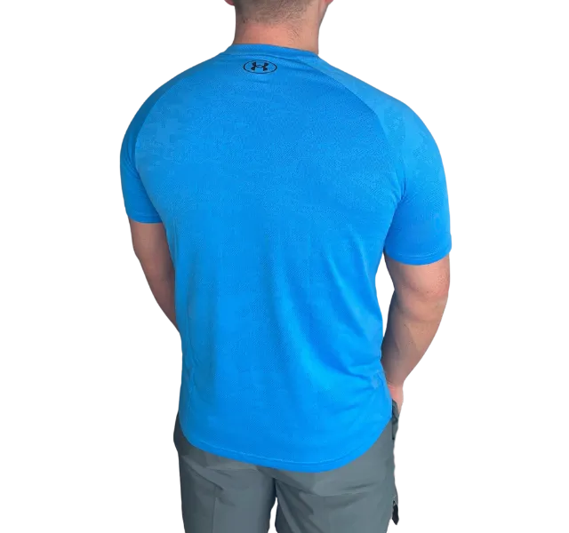 Under Armour Velocity Jacquard Camo T-Shirt - Ether Blue