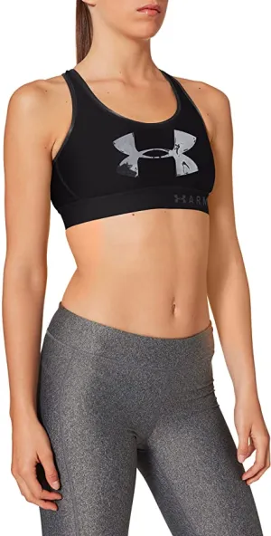 Under Armour Women's Mid Keyhole Graphic Bra - Medium