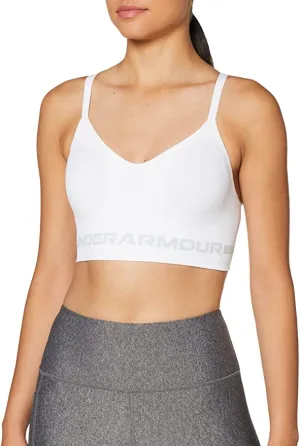 Under Armour Women's Seamless Low Impact Long Bra - Large