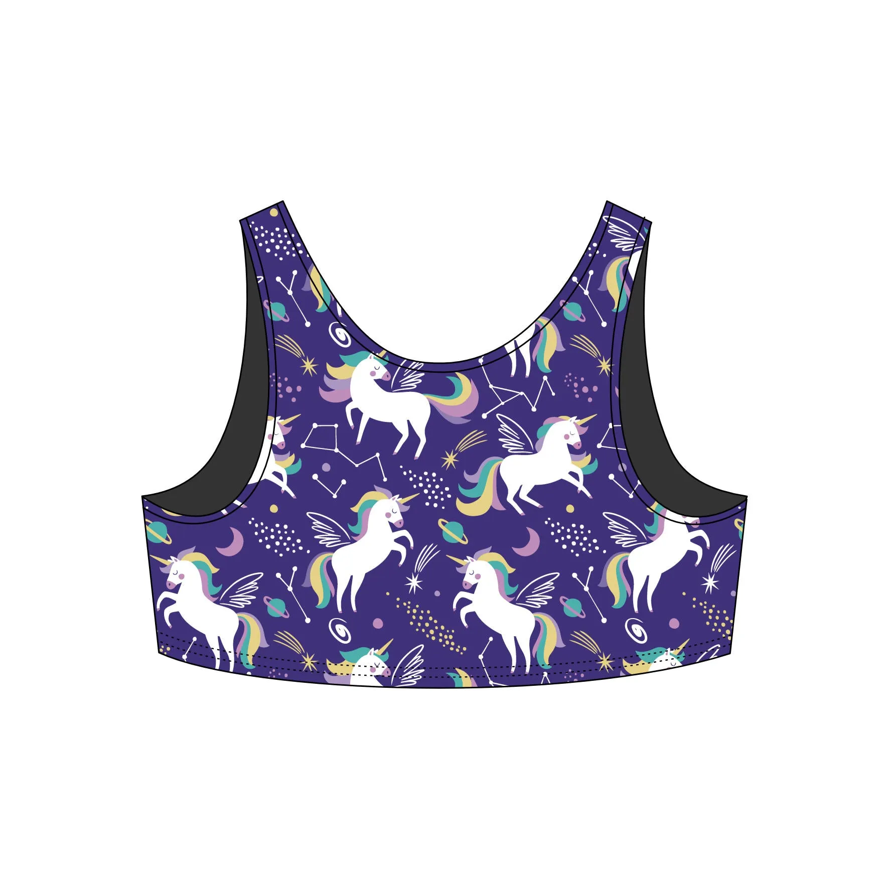 Unicorn Cosmos Sports Bra