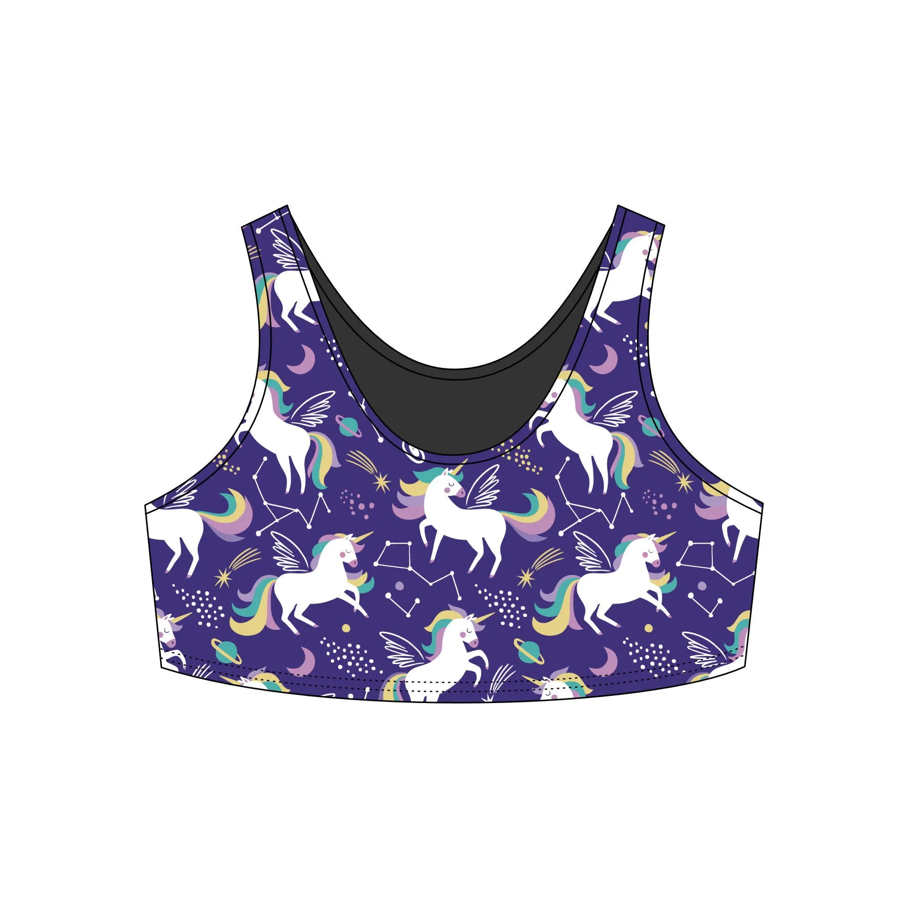 Unicorn Cosmos Sports Bra