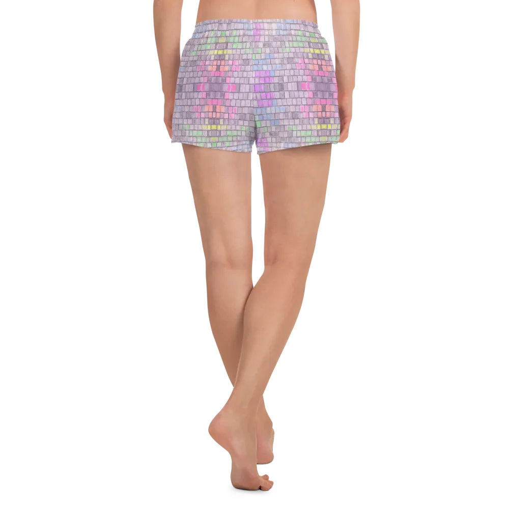 Unisex Running Shorts (Recycled Material)- "Disco Kitty" Design