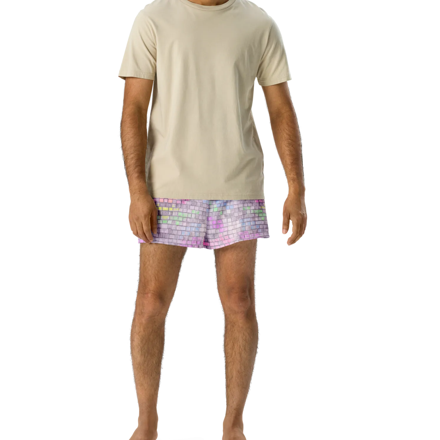 Unisex Running Shorts (Recycled Material)- "Disco Kitty" Design