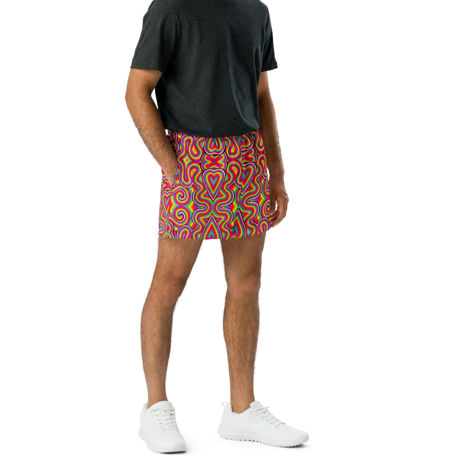 Unisex Running Shorts (Recycled Material)- "Dopamine" Design