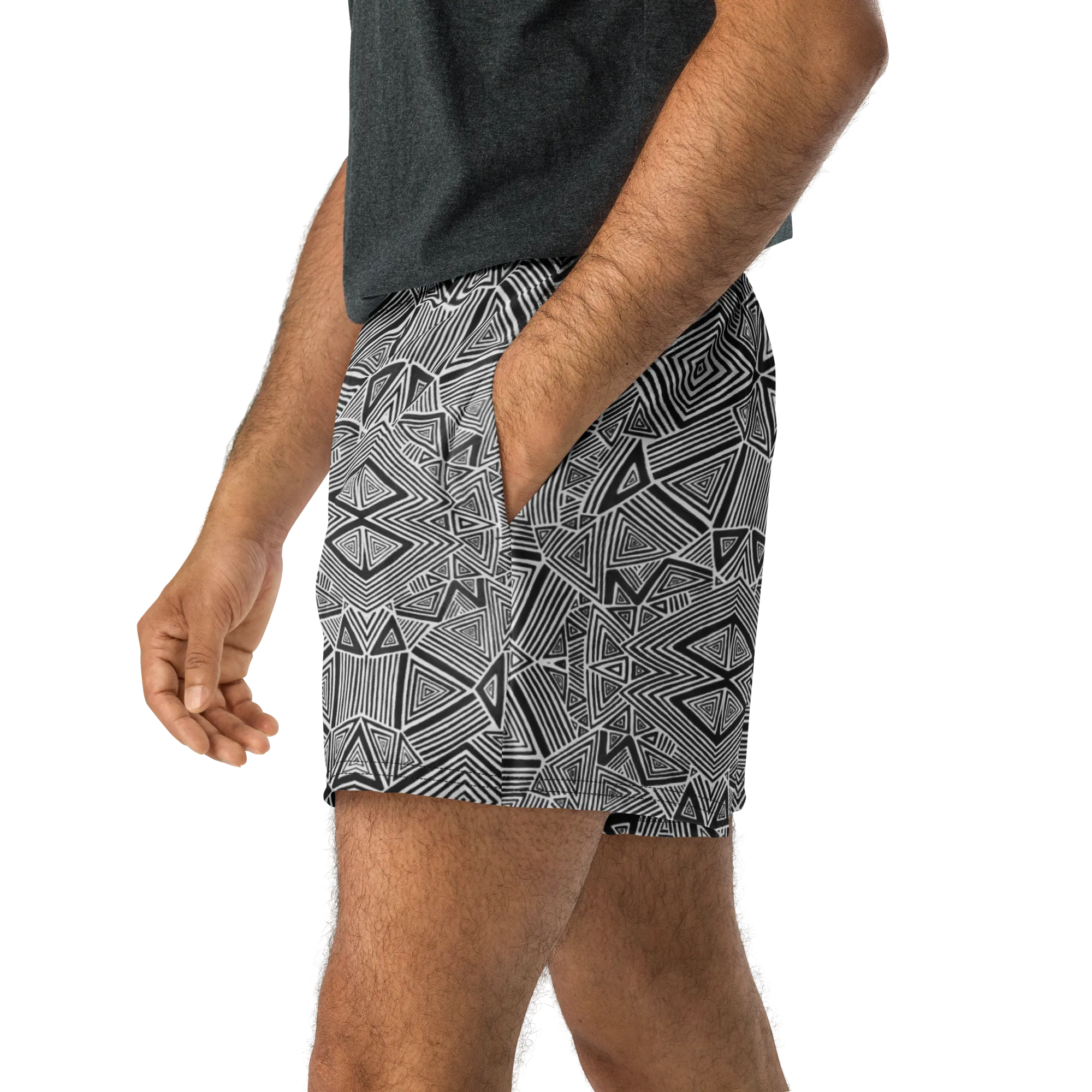 Unisex Running Shorts (Recycled Material)- "Helix" Design