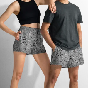Unisex Running Shorts (Recycled Material)- "Helix" Design