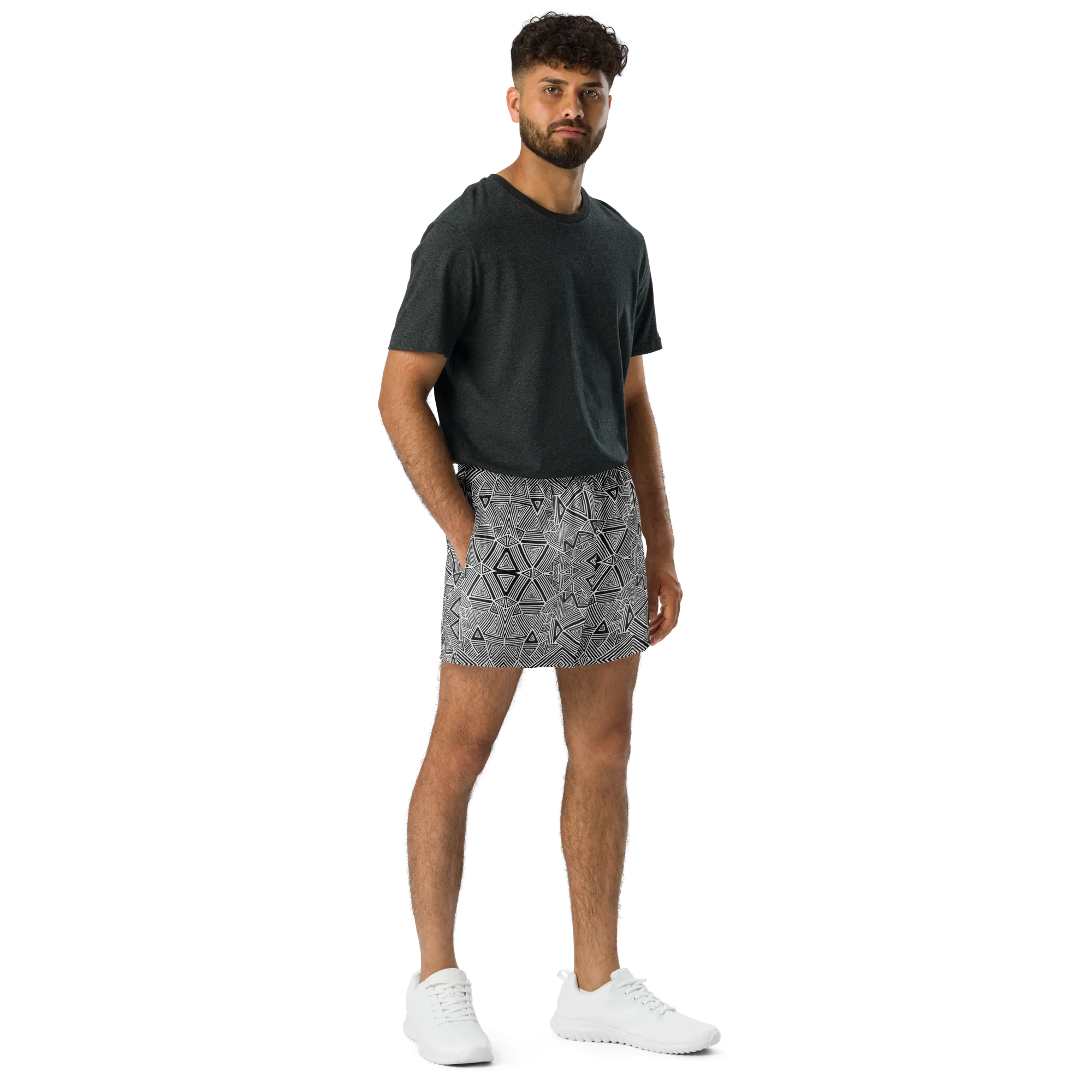 Unisex Running Shorts (Recycled Material)- "Helix" Design