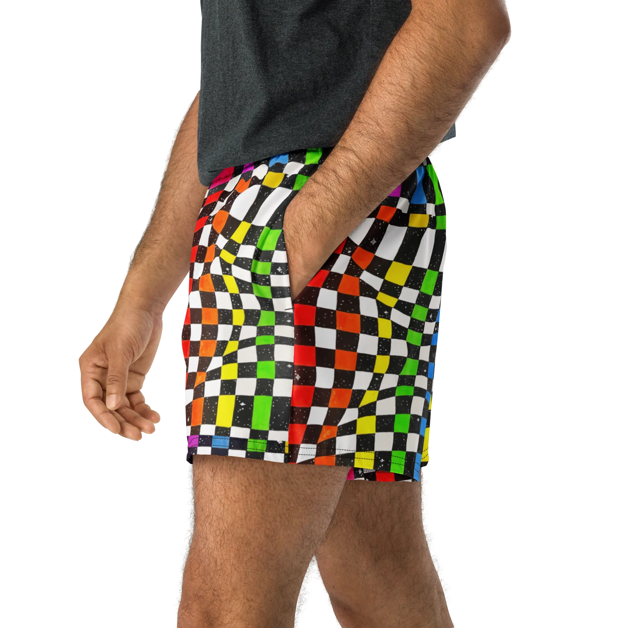 Unisex Running Shorts (Recycled Material)- "Space Track" Design