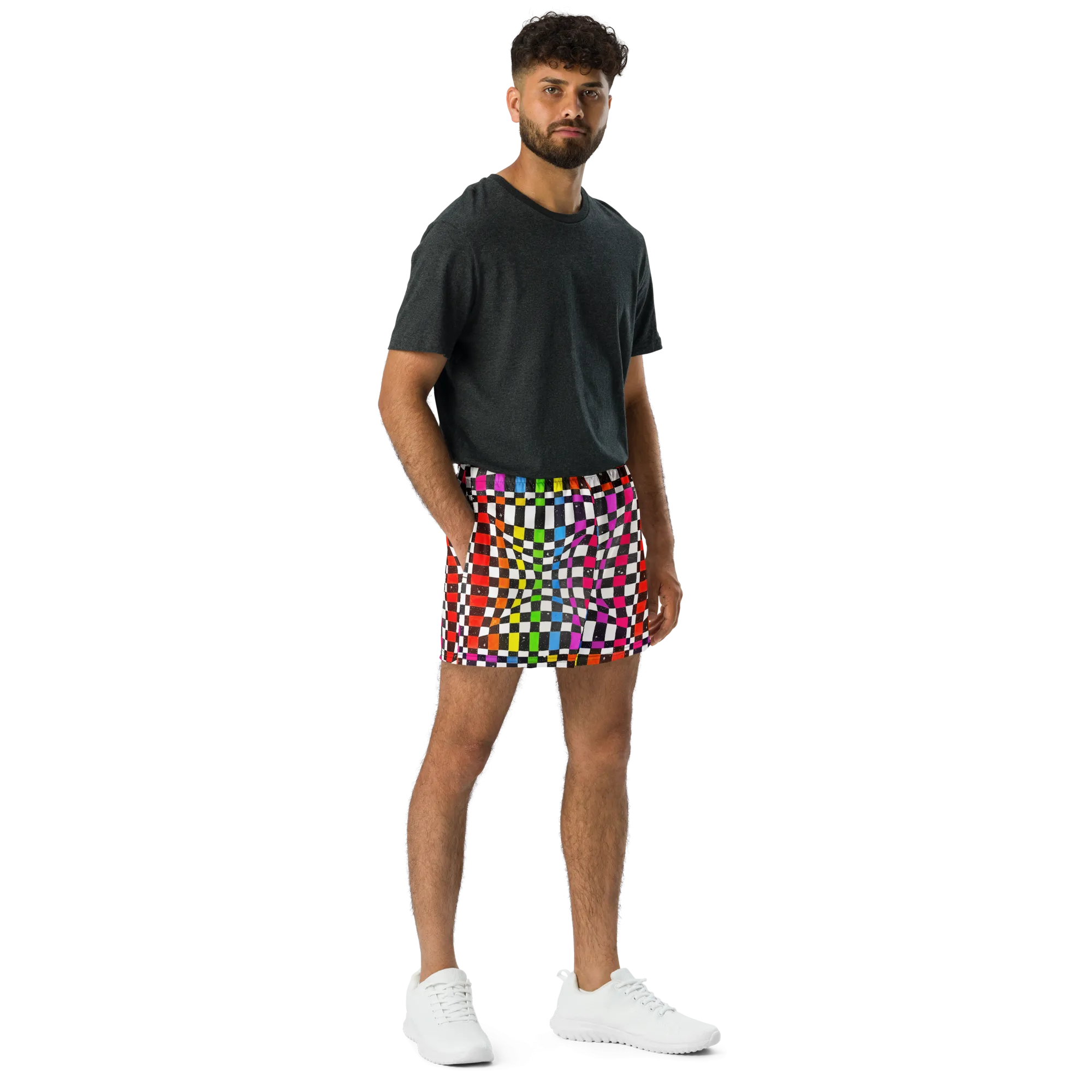 Unisex Running Shorts (Recycled Material)- "Space Track" Design