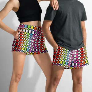 Unisex Running Shorts (Recycled Material)- "Space Track" Design