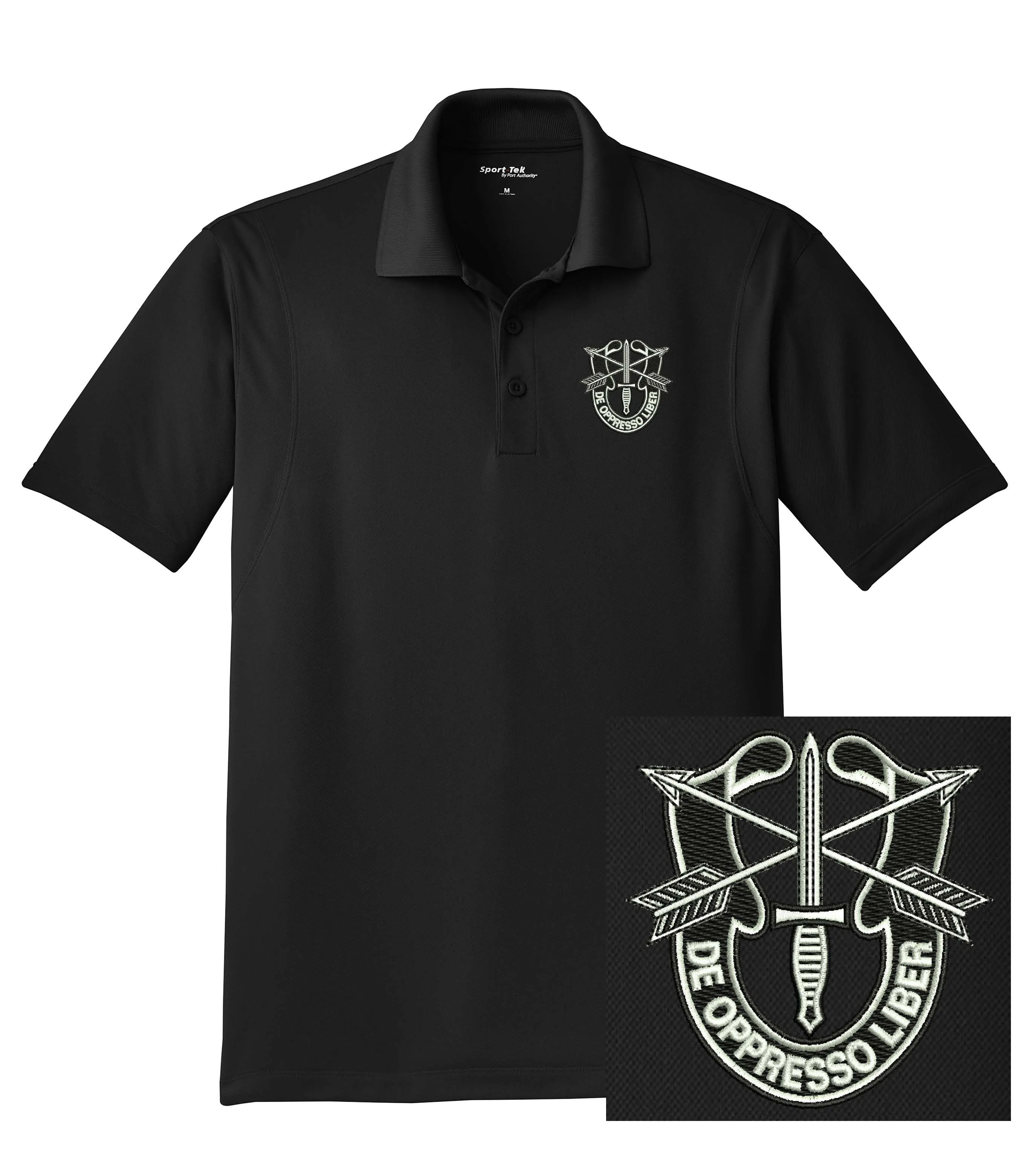 US Army - Special Forces De Oppresso Liber Dri-Mesh Polo Shirt