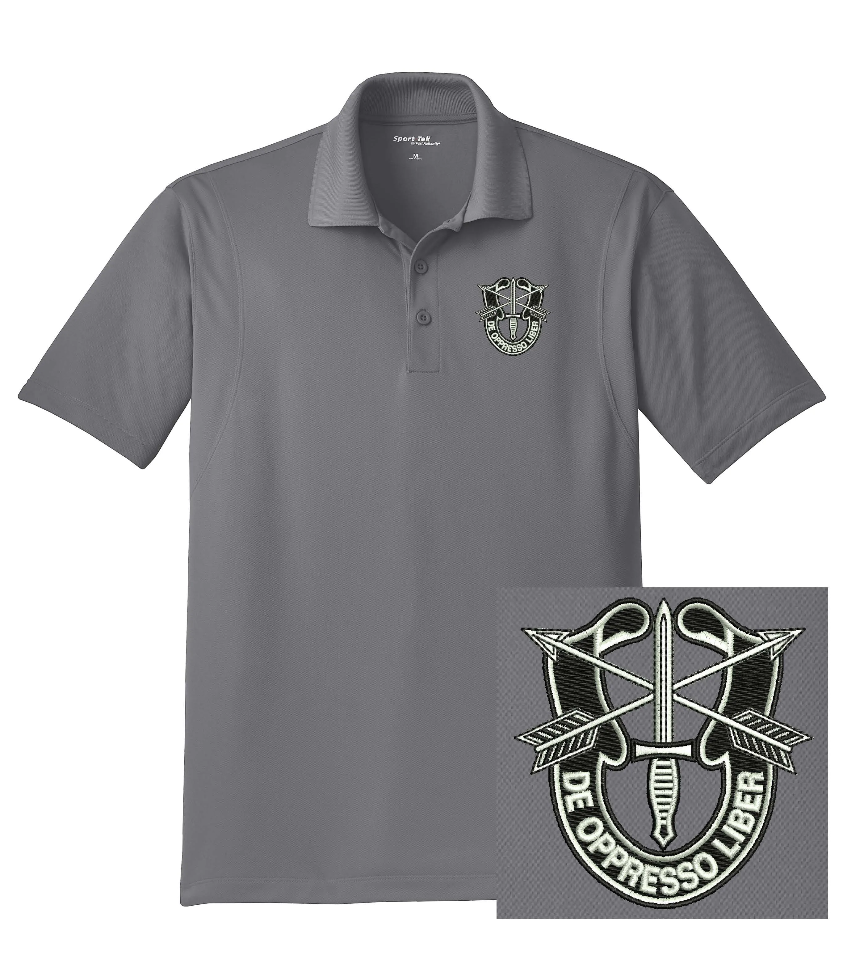 US Army - Special Forces De Oppresso Liber Dri-Mesh Polo Shirt