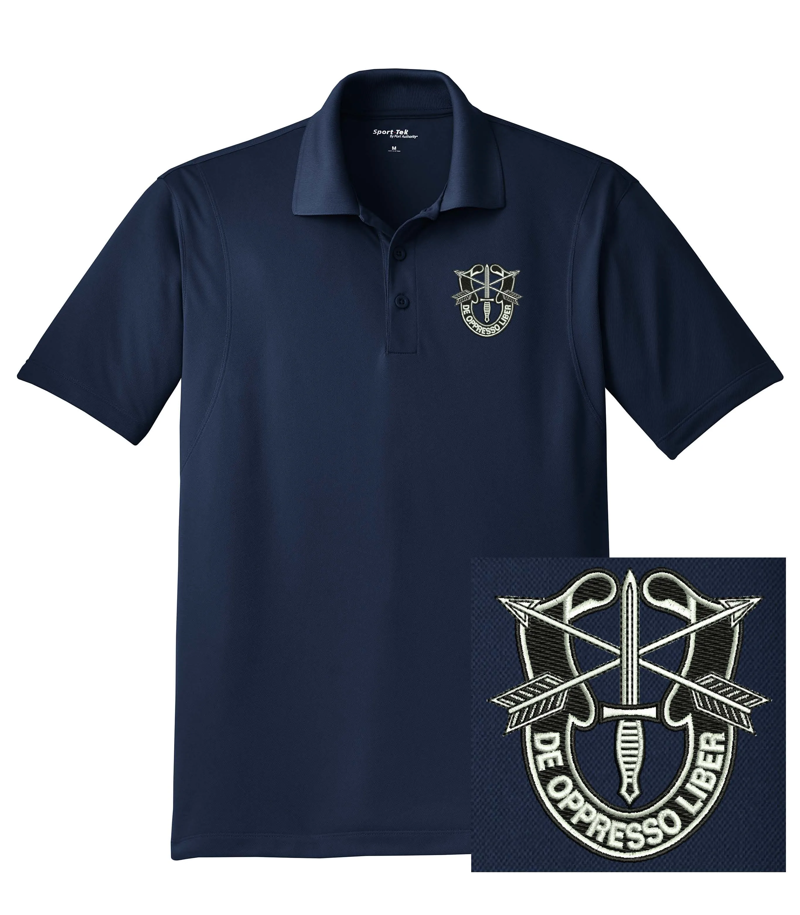 US Army - Special Forces De Oppresso Liber Dri-Mesh Polo Shirt