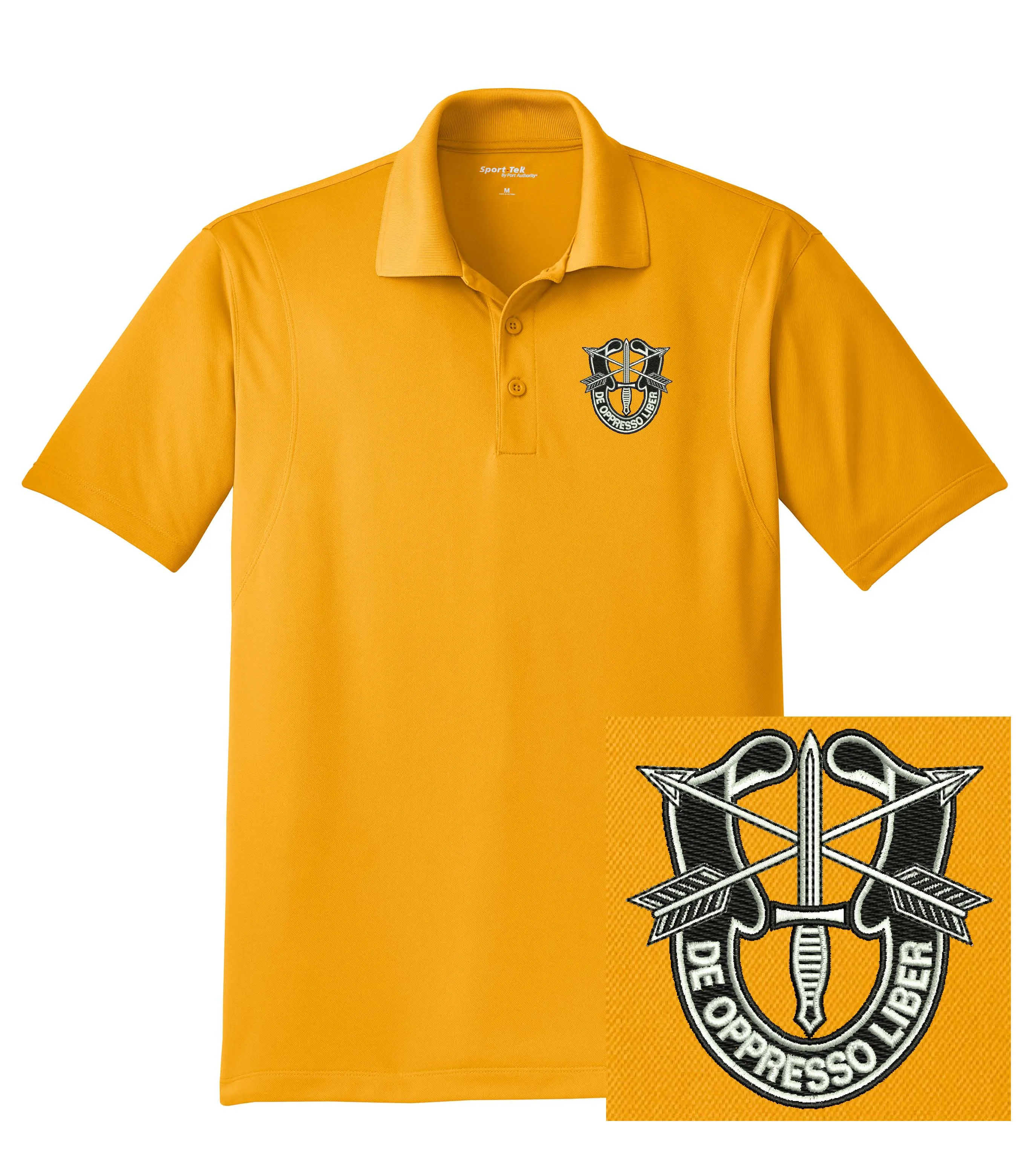 US Army - Special Forces De Oppresso Liber Dri-Mesh Polo Shirt
