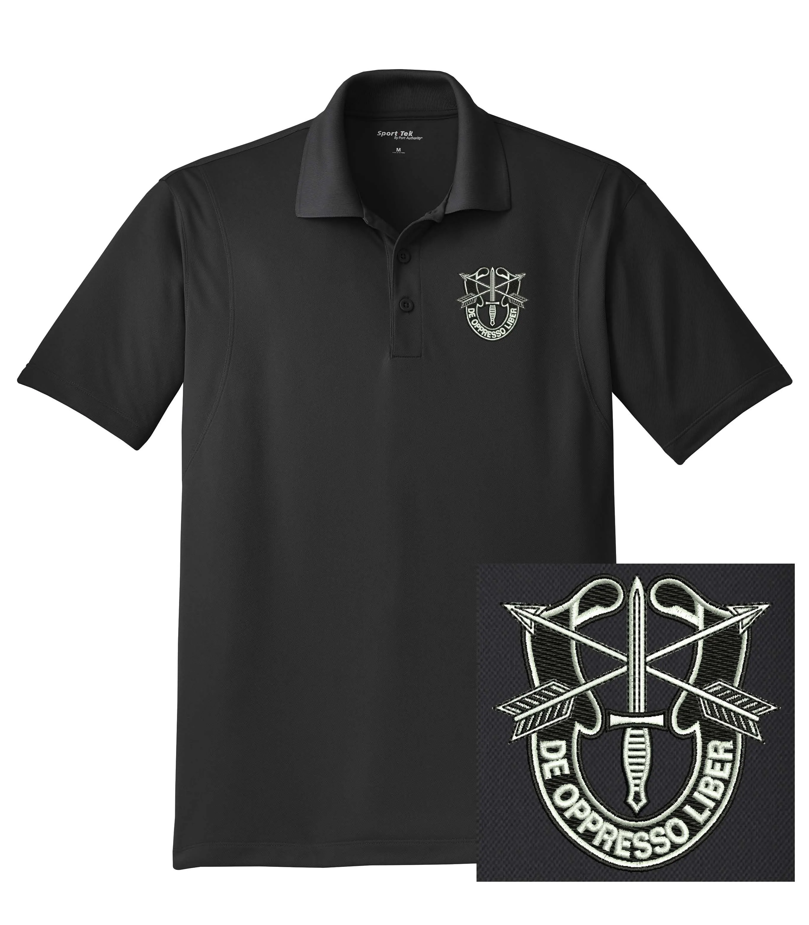 US Army - Special Forces De Oppresso Liber Dri-Mesh Polo Shirt