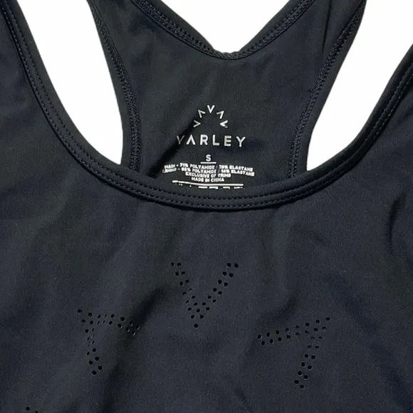 Varley | Black Berkley Racerback Sports Bra S