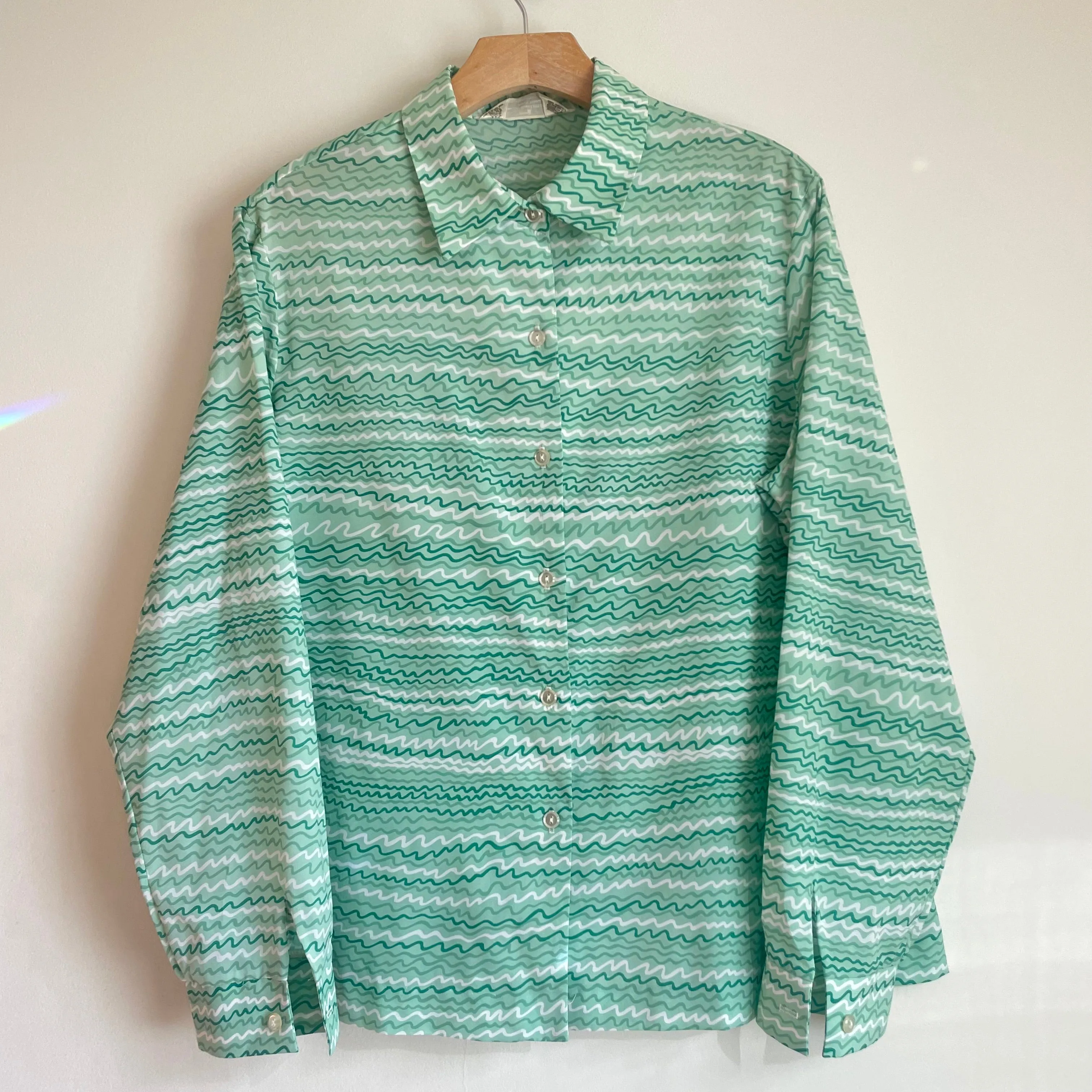 vintage 70s 80s Alex Colman long sleeve psychedelic button up shirt